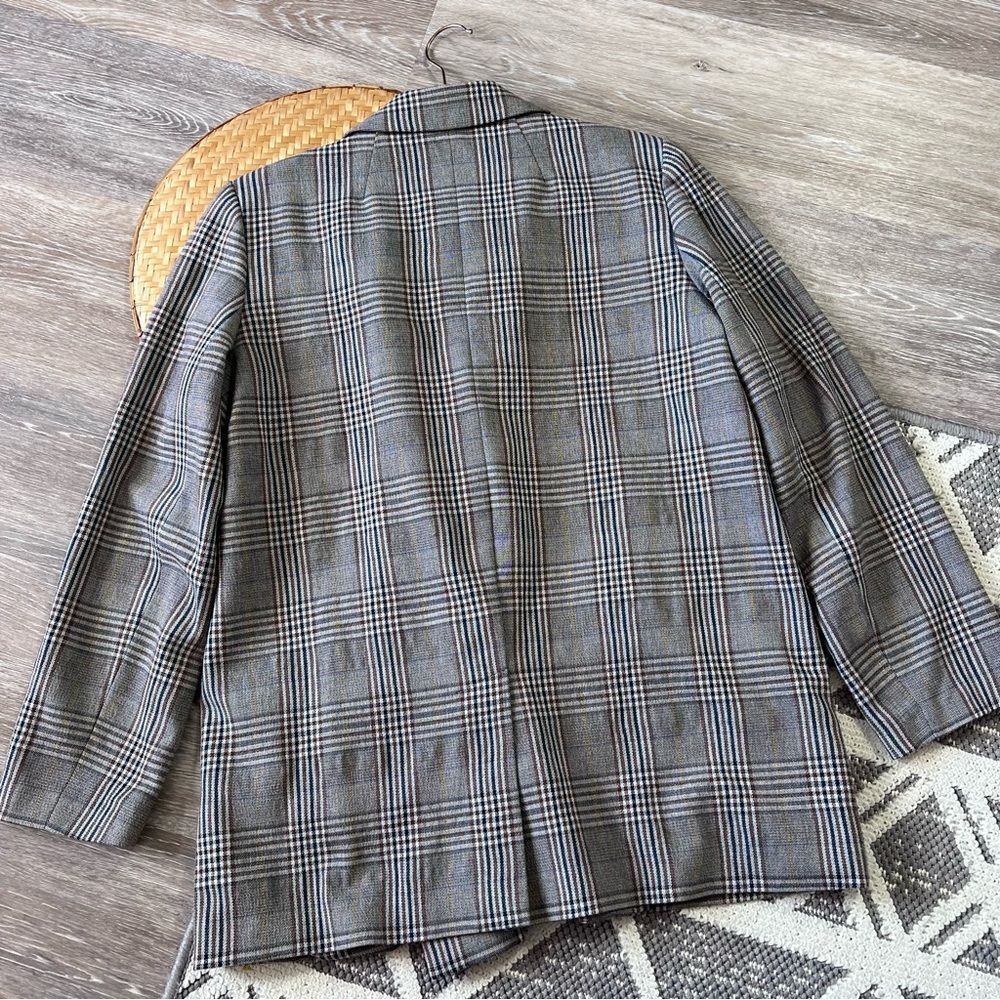 Madewell Caldwell Double-Breasted Blazer in Menswear Plaid women’s size M - Picture 7 of 7